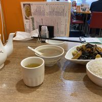 The mushroom lunch let  at Golden Vegetarian Food in Hong Kong Island