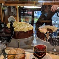 2 cake options of the day: Mango & vanilla, Banofee cake at Pettigrew Tea Rooms in Cardiff