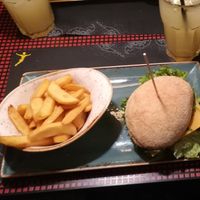 Veganer Burger at Peter Pane in Rostock