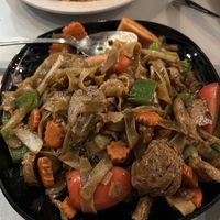 Drunken Noodles with mock chicken   at The Thai Bistro in El Centro