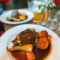 Vegan nut roast   at Three Tuns in Romsey