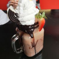 Vegan chocolate milkshake at Sweet 'N' Seasoned in Bletchley