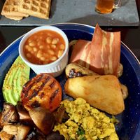 Wonderful vegan breakfast! Best in town 😁 at Sweet 'N' Seasoned in Bletchley