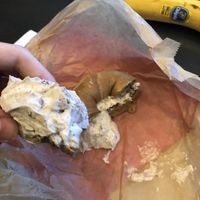 Cinnamon walnut tofu  at New York City Bagel & Coffee House in Astoria