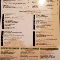 Menu at Divvy in Carmel