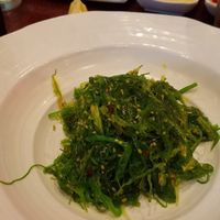 Seaweed salad and spring rolls at Soyumi in Statesboro