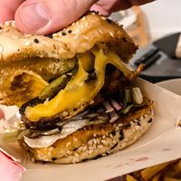 Burger at Vegan Junkies in Lisbon