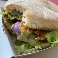 Amazing burger at Vegan Junkies in Lisbon