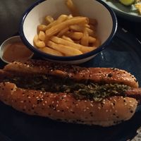 Choripan at Vegan Junkies in Lisbon