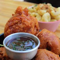 Deep fried cauliflower   at Vegan Junkies in Lisbon