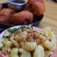 Mac n cheese   at Vegan Junkies in Lisbon