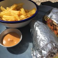 Mushrooms shawarma  at Vegan Junkies in Lisbon