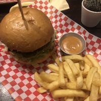 Burger   at Vegan Junkies in Lisbon