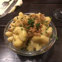 Mac n cheese side (3,50€)  at Vegan Junkies in Lisbon
