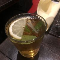 Homemade ice tea   at Vegan Junkies in Lisbon