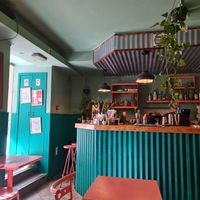 Tropical cosy feel. at Vegan Junkies in Lisbon