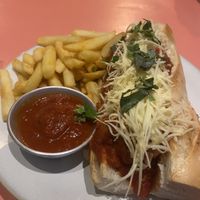 Meatball sub   at Vegan Junkies in Lisbon