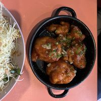 Bbq cauliflower wings  at Vegan Junkies in Lisbon