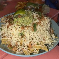 Loaded nachos  at Vegan Junkies in Lisbon