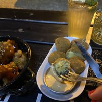 Cheese balls  at Vegan Junkies in Lisbon