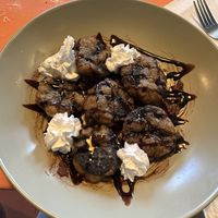 Deep fried oreos   at Vegan Junkies in Lisbon