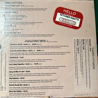 The menu  at Vegan Junkies in Lisbon