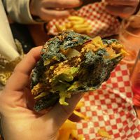Best patty ever  at Vegan Junkies in Lisbon