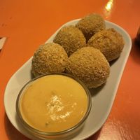 Cheeseballs  at Vegan Junkies in Lisbon