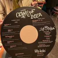 Drink menu  at Vegan Junkies in Lisbon