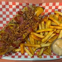 Hot dog. at Vegan Junkies in Lisbon