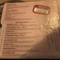 Menu  at Vegan Junkies in Lisbon