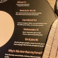 Cocktails   at Vegan Junkies in Lisbon