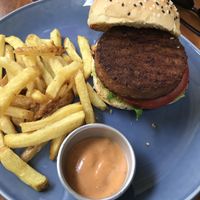 Beyond burger  at Vegan Junkies in Lisbon