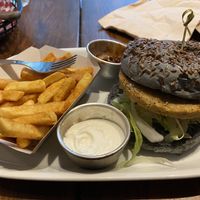 CWA burger  at Vegan Junkies in Lisbon