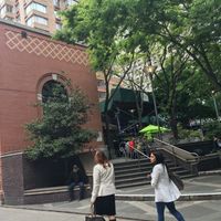 View from 49th St. Note that you don't see the entrance from the street itself; you must enter Worldwide Plaza. at MTHR Vegan in New York City