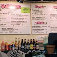 The menu at MTHR Vegan in New York City