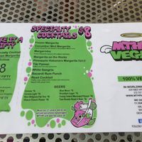 Menu at MTHR Vegan in New York City