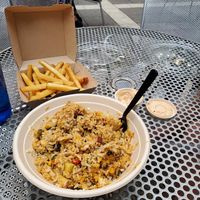 Tofu coconut curry bowl at MTHR Vegan in New York City