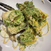 Zucchini flowers   at Yulli's in Surry Hills