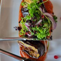 Smoked eggplant - yuuuumm at Yulli's in Surry Hills