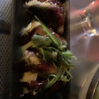 Gyoza (pardon the blur)  at Yulli's in Surry Hills
