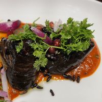 Romesco aubergine   at Yulli's in Surry Hills
