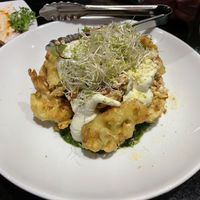 Wasabi cauliflower   at Yulli's in Surry Hills