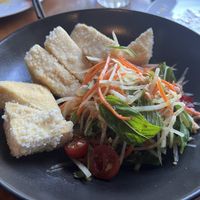 Crispy Tofu with Green Papayaa  at Yulli's in Surry Hills