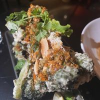 Fried broccolini  at Yulli's in Surry Hills