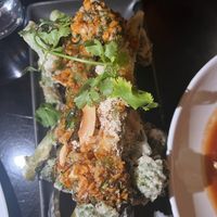 Fried broccolini   at Yulli's in Surry Hills