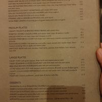 Menu Sept 2024 at Yulli's in Surry Hills