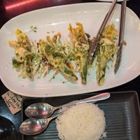 Zucchini flowers $21.50 at Yulli's in Surry Hills