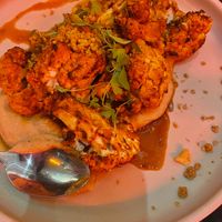 Adobo cauliflower  at Yulli's in Surry Hills