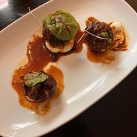 Shiitake mushroom balls   at Yulli's in Surry Hills